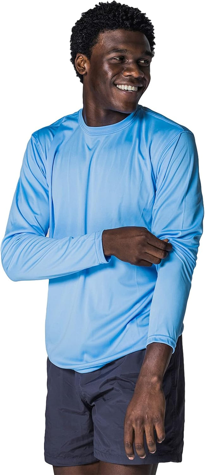 Men'S Outdoor UPF 50+ Long Sleeve T-Shirt, UV Sun Protection for Fishing, Running, Hiking