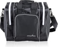 Bowling Bag for Single Ball - Single Ball Tote Bag with Padded Ball Holder - Fits a Single Pair of Bowling Shoes up to Mens Size 14